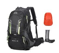 Aoking, Sac à dos pour la randonnée/escalade, 50 l, YJN67363, éléments standard : planche en maille Airflow amovible, imperméable, sifflet SOS, protection contre la pluie