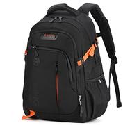 Aoking,série SN57605,sac à dos d'école,sac à dos de ville et d'affaires,30L,pour ordinateurs portables jusqu'à 17",étanche,Option(SN57605-7B):Système élastique et ressort