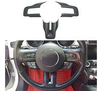 AOKIO Garniture intérieure de Cadre de Volant pour Ford Mustang Accessoires 2015 2016 2017 2018 2019 2020 2021 2022