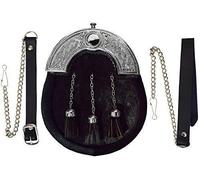 Aokitec Kilt Sporran Costume Complet Noir