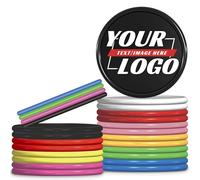Aokizkdzsw 100 Personalized Plastic Poker Chips, Custom Double Sided Color Printing, Drink Chips with Your Photo, Text, Logo, Custom Tokens 9 Colors