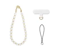 AOKSUNOVA Chaîne de téléphone portable universelle avec pierres et perles - Bijou pour téléphone portable - Bracelet de téléphone portable - Pendentif court