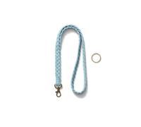 AOKSUNOVA Cordon porte-clés bleu - Longue chaîne porte-clés - Cordon à accrocher autour du cou