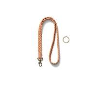 AOKSUNOVA Porte-clés long Marron, Porte-clés à porter autour du cou, Porte-clés long Tressé pour cartes d'identité et clés…