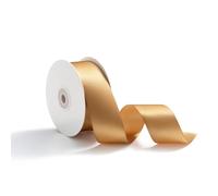 AOKSUNOVA Ruban Cadeau 38 mm X 23 m, Ruban Satin, Emballage Cadeau, Rubans pour Loisirs Créatifs, Champagne Doré