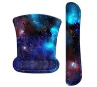 AOKSUNOVA Tapis de souris ergonomique avec coussin en gel et repose-poignet Set de tapis de souris avec repose-main