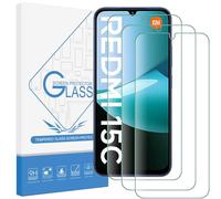 AOKUMA Verre Trempé pour Xiaomi Redmi 15C 5G/4G/Xiaomi Poco C85, [Lot de 3] Verre Trempé Redmi 15C [0.26mm] [Résistant aux rayures] [Haute définition][Facile à installer] protections d'écran