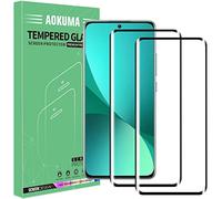 AOKUMA Xiaomi 12 3D Verre Trempé, [Lot de 2] 3D Verre Trempé Xiaomi 12 [0.26mm] [Extreme Résistant aux rayures][Haut Définition] Facile Installation Film Protection écran (Bord noir)