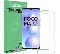 AOKUMA Xiaomi Poco M4 5G Verre Trempé, [Lot de 2] Verre Trempé Xiaomi Poco M4 5G [0.26mm] [Extrêmement résistant aux rayures] [Haute définition][Facile à installer] protections d'écran
