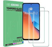 AOKUMA Xiaomi Redmi 12 4G/5G/POCO M6 Pro Verre Trempé, [Lot de 2] Protection d'écran Xiaomi Redmi 12 4G/5G/POCO M6 Pro [0.26mm] [Extrêmement résistant aux rayures] [Haute définition]