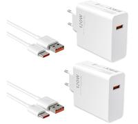 AOKUTDA Chargeur USB 120 W avec câble de charge de type C 6 A 2 m pour Xiaomi 15 14T 13T 12T 11T Pro/Ultra, Redmi Note 14 13 12 Pro+ 5G, chargeur rapide, chargeur de téléphone portable USB Power pour