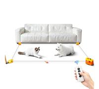 AOKUY Jouets pour chats d'intérieur, tapis de course pour chat, jouets automatiques/télécommandés, vitesse réglable, jouets de chasse pour chat, édition