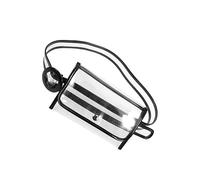 AOKWAWALIY 1 Pc Transparent à Main pour Chat à Main Dames Mini- PVC Sacs fourre-Tout Dames Sacs à Main fourre-Tout maquiage maquilage Smart Phone Porte-Monnaie en PVC Black