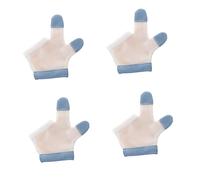 AOKWAWALIY 4 Paires anti-manger mitaines nouveau-né succion du pouce nuls moufle dentition bébé mitaine de dentition pour bébé assiette ventouse jouets pour enfants de laine nylon