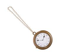 AOKWAWALIY Collier D'horloge Géante Horloge De Lapin Surdimensionnée Collier D'horloge en Or Accessoires De Costume pour Fournitures De Fête De Thé Accessoires D'habillage De Rappeur