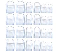 AOKWAWALIY Lot de 12 paires de protège-talons hauts transparents pour femme - Butoirs à talons aiguilles élégants en herbe - Protège-talons pour chaussures à talons hauts - Bâche PVC, Transparent,
