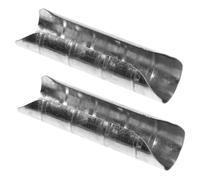 AOKWAWALIY Lot de 2 accessoires de rideau de fenêtre - Tringle à rideau d'angle - Joints pour raccords d'extrémité - En métal - Remplacement du connecteur de rideau - Couture en fer - Barre d'épissure