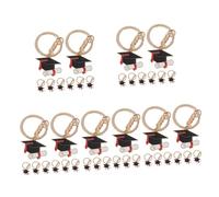 AOKWAWALIY Lot de 40 porte-clés pour chapeau de docteur - Porte-clés de remise de diplôme - Décoration à suspendre - Accessoire de remise de diplôme - Porte-clés étudiant