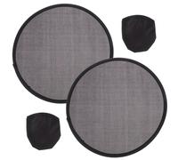 AOKWAWALIY Poignée 2 Pièces Ventilateur Pliant éventail Rond Vierge Ventilateur Circulaire performant éventail Rond Pliable décoration Mariage Ventilateur pour Femme éventails pliants