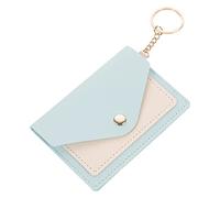 AOKWAWALIY Porte-Cartes Porte-clés Titulaire de la Carte Porte-Monnaie Changement Porte-clés Titulaire de crédit boites à fiches Card Holder tohaa Design Portefeuille Cuir Yellow