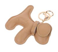 AOKWAWALIY Porte-clés avec pendentif chiot clé à suspendre dessin animé porte-clés design chien porte-clés animal porte-clés porte-clés porte-clés pendentif, marron clair, 12.00X9.00X3.20CM