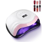 Aokyom Lampe UV Sèche Ongles,168W Lampes à Ongles Professionnel Set Vernis à Ongles 3 Couleurs Séchage Rapide 4 Minuterie de 10s 30s 60s 99s Capteur Automatique 36 LEDs Grand LCD Ecran Base Démontable