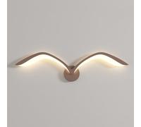 AoLa Applique murale LED Mouettes Intérieur 50cm Animaux Oiseaux Lampe murale 9 W 3000 K Blanc chaud Moderne Éclairage mural créatif en métal Lampe décorative murale pour salon Fond Couloir Escalier