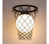 AoLa Applique Murale pour Chambre d'enfant lnnen Basketball Lampe Murale Moderne E27 avec Boule de Verre Abat-Jour Lampe de lit Garçons Filles Chambre Décoration Lampe Murale veilleuse,Noir