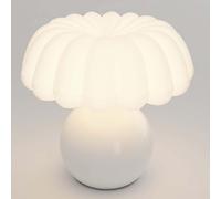 AoLa Lampe De Table Champignon LED avec Câble Et Interrupteur Lampe Bureau Moderne Design en Céramique Lampe Champignon Blanche Petite Lampe Variable Lampe De Chevet Chambre À Coucher Décoration