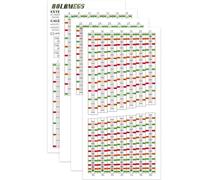 Aolamegs Bande de visée à tir à l'arc à portée étendue, vue de 20 à 100 m, ruban de visée avec échelle d'étalonnage, outil de réglage des rubans d'étalonnage à longue portée