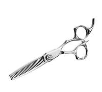 AOLANDUO Ciseaux à cheveux de 6 pouces -Ciseaux de coupe de cheveux en acier AICHI haut de gamme, faits à la main, à lames rasoir, à design décalé et ergonomique pour les salons de coiffure