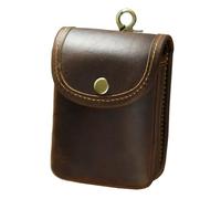 aolaso Pochette holster, sac banane EDC en cuir durable pour pièces de monnaie, clés de voiture, écouteurs, étui en cuir double pour cartes de poker et de pont,
