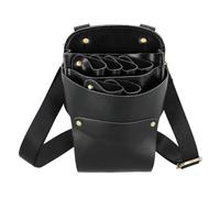 Aolaso Pochette pour ciseaux de coiffeur en cuir souple véritable avec bandoulière réglable Cadeau pour le jour de Noël et le Nouvel An