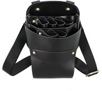 Aolaso Pochette Pour Ciseaux De Coiffeur En Cuir Souple Véritable Avec Bandoulière Réglable Cadeau Pour Le Jour De Noël Et Le Nouvel An