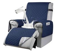 aolceth Housse de fauteuil pour fauteuil TV - Imperméable - Avec poches et accoudoirs - Housse de fauteuil 1 place - Antidérapante - Pour protection des meubles