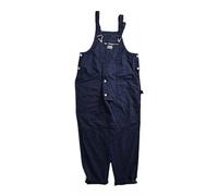 Aoleaky Salopette de travail japonaise pour homme avec bretelles, pull à poches multiples, pantalon cargo ample et décontracté pour homme, bleu, L