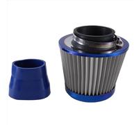 Aoleegatt Filtre à air Haut débit 76 mm, tête Champignon, Tuyau Turbo, Manchon d'admission, Filtre d'admission, kit Universel, Bleu pour Universal Car
