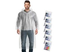 Aolegoo Poncho Imperméable, Poncho de Pluie Transparent, Unisexe, Idéal pour festival festival, camping, faire du vélo