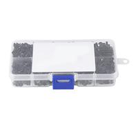 Aolidsive 720 Pièces M3 Vis à Six Pans Creux en Acier allié, Kit D'assortiment à Tête Plate avec Boîte de Rangement en Plastique, pour la Réparation D'appareils de Machines de Meubles de