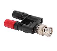 Aolidsive Adaptateur BNC vers Borne de Liaison, Coque en ABS Ignifuge | Poteaux de connexion doubles, noyau interne en laiton, pour l\'insertion de fils de test, compatibilité avec fiche banane,