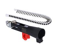 Aolidsive Adaptateur de Clou Automatique, Tête de Clouage de Perceuse électrique en Acier Inoxydable pour une Décoration et un Entretien Rapides de la Maison avec 50 Clous à Chaîne
