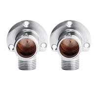 Aolidsive Adaptateur de Pomme de Douche Adaptateur de Robinet de Douche en Laiton G1 2 Entrées G3 4 Sorties Moulage Monobloc pour Système de Mural Alimentation de Salle de Bain 32 à 176 Fahrenheit