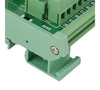 Aolidsive Adaptateur PLC Interface DB25 Mâle Femelle Carte de Dérivation avec Module de Bornier à Montage sur Rail DIN pour l'automatisation Industrielle 91 X 86 X 52 Mm