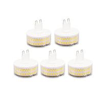 Aolidsive Ampoule LED G9 Lot de 2 Ampoules LED G9 en Céramique PC 5 W 220 V Blanc Chaud 3000 K 86 F pour Lampe Murale Suspendue au Plafond Compact 40 Mm Remplacement de la Lumière pour l'éclairage