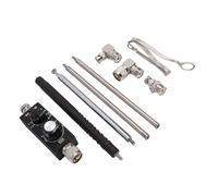 Aolidsive Antenne à Ondes Courtes QRP, Mini Antenne Portable Réglable en Alliage d'aluminium et Acier pour Réception Multibande VHF UHF de 1,8 MHz à 30 MHz, Idéale pour Les Amateurs de Radio