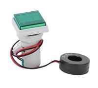 Aolidsive Aolidsive Compteur de Courant de Tension, Voltmètre Numérique AC 60-500 V, Ampèremètre 0-100 A avec Mesure de Fréquence 20-75 Hz pour Pièces Automobiles (WHITE) (WHITE) () (GREEN)