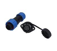 Aolidsive Aolidsive Prise de Courant d'aviation à Bride, Connecteur étanche SP16 Mâle et Femelle, 9 Cœurs 250 V 5 A, Idéal pour les équipements de Communication et l'électronique (9 conducteurs