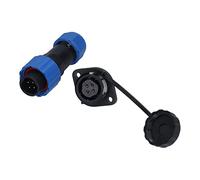 Aolidsive Aolidsive Prise de Courant d'aviation à Bride, Connecteur étanche SP16 Mâle et Femelle, 9 Cœurs 250 V 5 A, Idéal pour les équipements de Communication et l'électronique (9 conducteurs