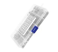 Aolidsive Assortiment de Vis à Tête Plate à Douille Hexagonale en Acier Inoxydable 304, 320 Vis à Métaux M2-M6 avec Boîte Transparente pour Appareils et Machines de Bureau à Domicile