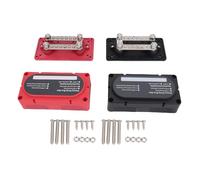 Aolidsive Barre Omnibus 2 Pièces Goujons M8 Bloc de Distribution D'énergie 48 V 150 A avec Alliage de Zinc Cuivre Acier Inoxydable pour équipement électrique de Yacht Marin RV Automobile